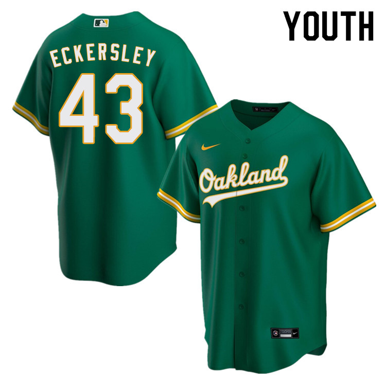 Nike Youth #43 Dennis Eckersley Oakland Athletics Baseball Jerseys Sale-Green